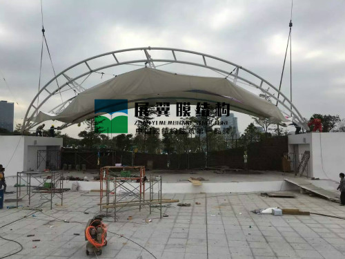 廈門海滄兒童公園張拉膜結構看臺工程