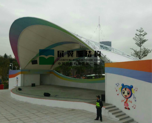 廈門海滄兒童公園張拉膜結構看臺工程