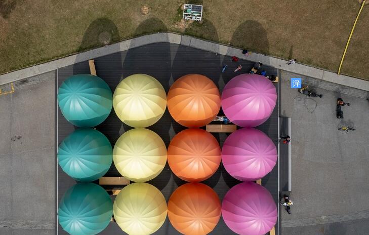 膜結(jié)構(gòu)五色光亭，深圳大運中心