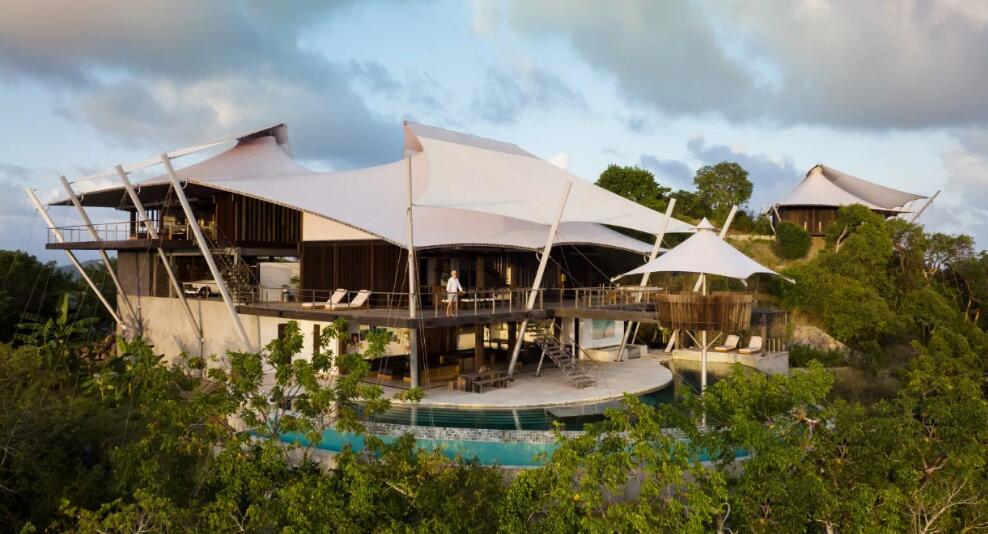 新型度假住宿模式，鄉(xiāng)村酒店+張拉膜帳篷房