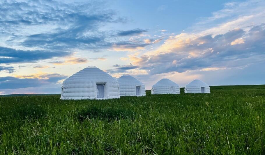 充氣膜結(jié)構(gòu)蒙古包，內(nèi)蒙古